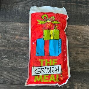 McDonald's Festive Grinch Meal socks, unopened